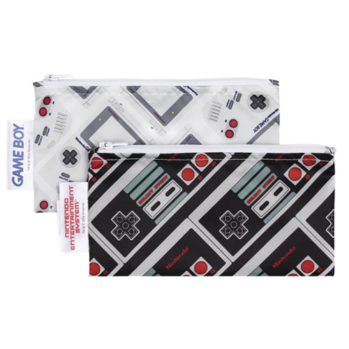 Nintendo NES Controller and Gameboy Small Reusable Snack Bag 2-Pack